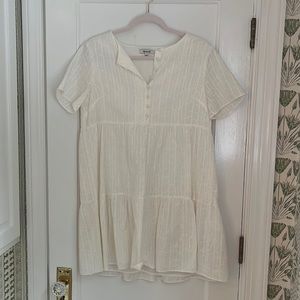 Madewell never worn white/cream dress